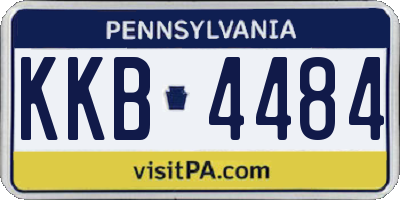 PA license plate KKB4484