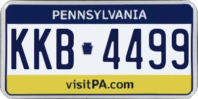 PA license plate KKB4499