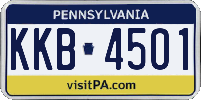 PA license plate KKB4501