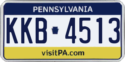 PA license plate KKB4513