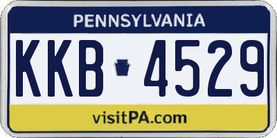 PA license plate KKB4529