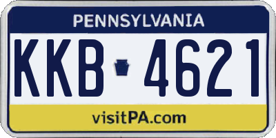 PA license plate KKB4621