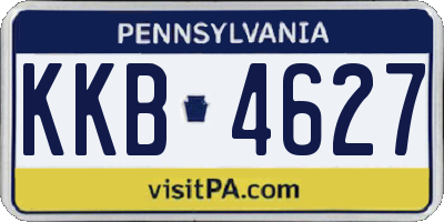 PA license plate KKB4627
