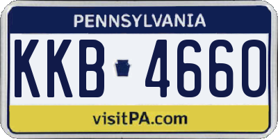 PA license plate KKB4660