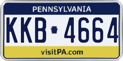 PA license plate KKB4664