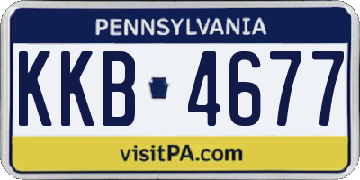 PA license plate KKB4677
