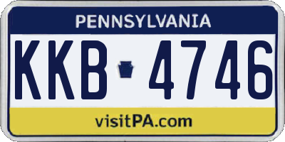 PA license plate KKB4746