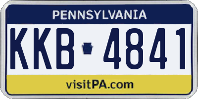 PA license plate KKB4841
