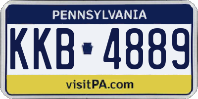 PA license plate KKB4889