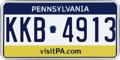 PA license plate KKB4913
