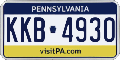 PA license plate KKB4930