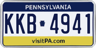PA license plate KKB4941