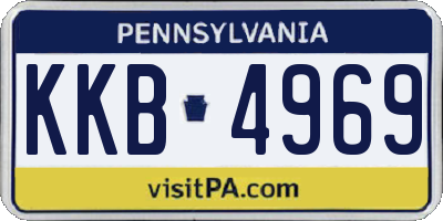 PA license plate KKB4969
