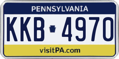 PA license plate KKB4970