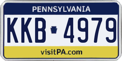 PA license plate KKB4979