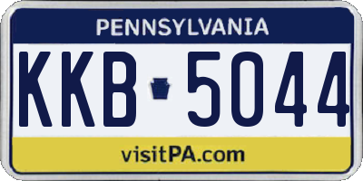PA license plate KKB5044