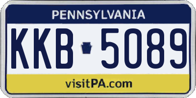 PA license plate KKB5089