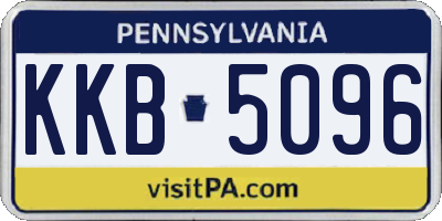 PA license plate KKB5096