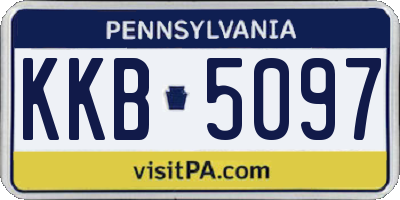 PA license plate KKB5097