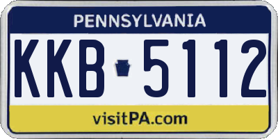 PA license plate KKB5112