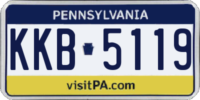 PA license plate KKB5119
