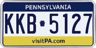 PA license plate KKB5127