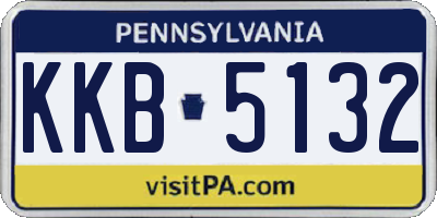 PA license plate KKB5132