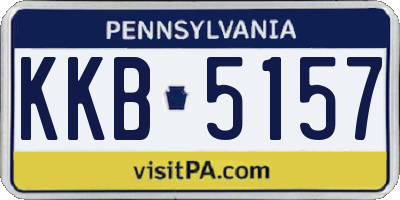 PA license plate KKB5157