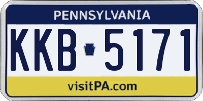 PA license plate KKB5171