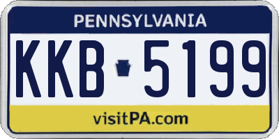 PA license plate KKB5199