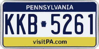 PA license plate KKB5261