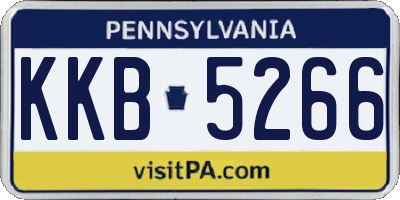 PA license plate KKB5266