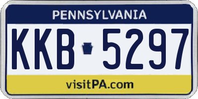 PA license plate KKB5297