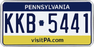 PA license plate KKB5441