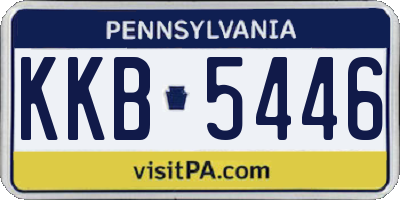 PA license plate KKB5446