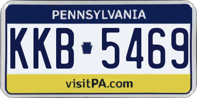 PA license plate KKB5469