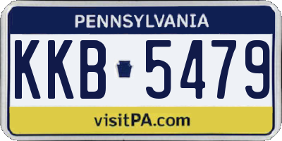 PA license plate KKB5479
