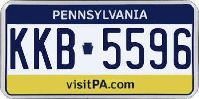 PA license plate KKB5596