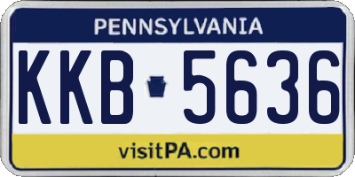 PA license plate KKB5636