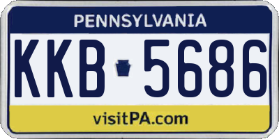 PA license plate KKB5686