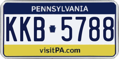 PA license plate KKB5788