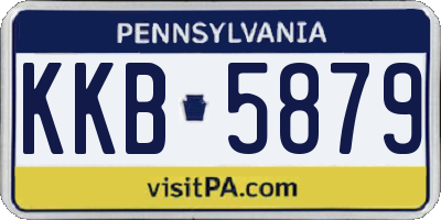 PA license plate KKB5879