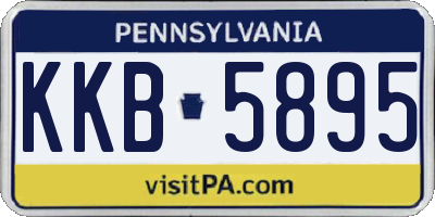PA license plate KKB5895