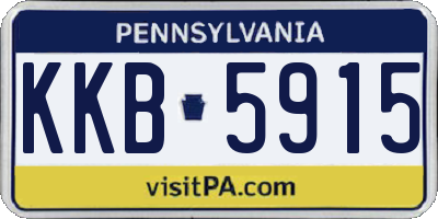 PA license plate KKB5915