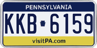 PA license plate KKB6159