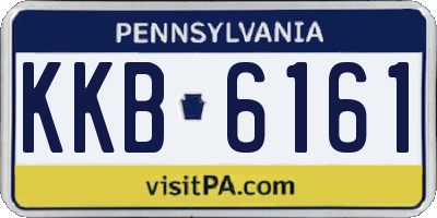 PA license plate KKB6161
