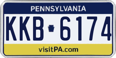 PA license plate KKB6174