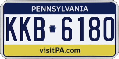 PA license plate KKB6180
