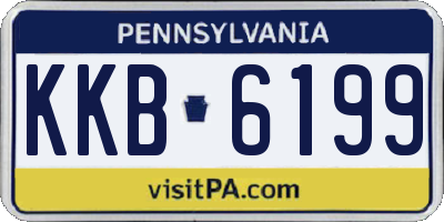 PA license plate KKB6199
