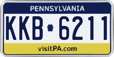 PA license plate KKB6211